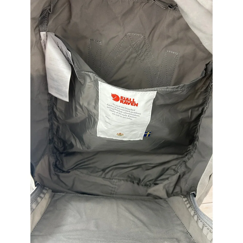 Fjallraven Kanken Classic Grey Backpack 23510 Vinylon F 16L School Bag